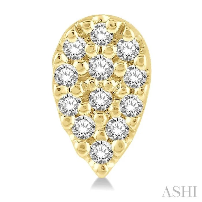 Pear Shape Petite Diamond Fashion Earrings