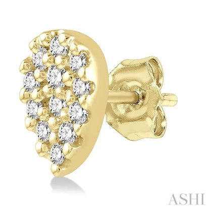 Pear Shape Petite Diamond Fashion Earrings