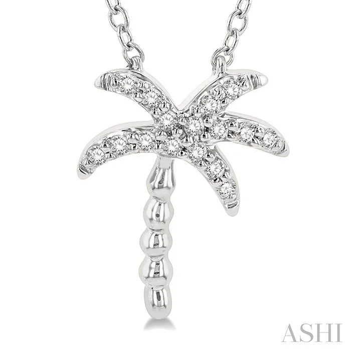 Palm Tree Petite Diamond Fashion Pendant