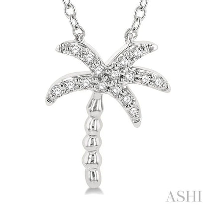 Palm Tree Petite Diamond Fashion Pendant