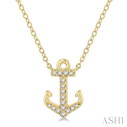 Anchor Petite Diamond Fashion Pendant
