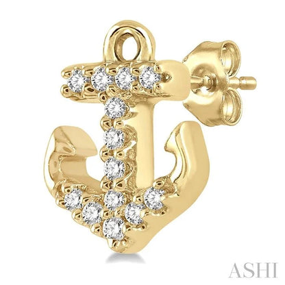Anchor Petite Diamond Fashion Earrings