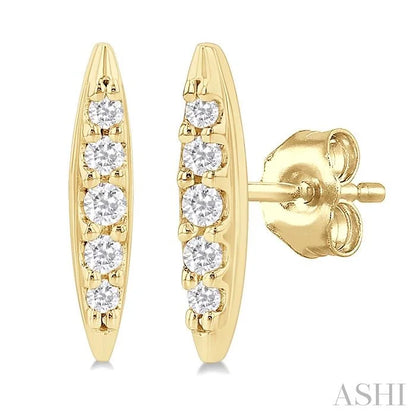 Boat Petite Diamond Fashion Earrings