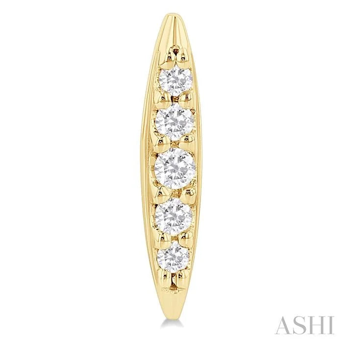 Boat Petite Diamond Fashion Earrings
