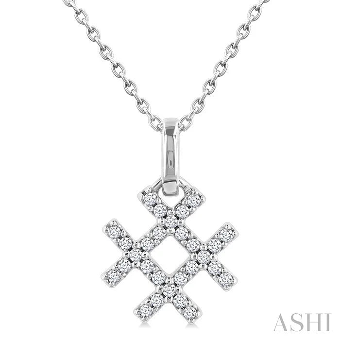 Hashtag Petite Diamond Fashion Pendant
