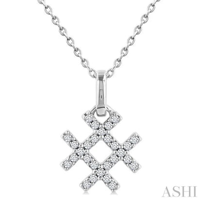 Hashtag Petite Diamond Fashion Pendant
