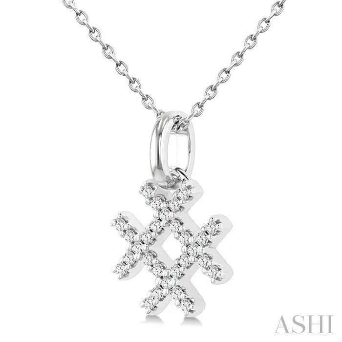 Hashtag Petite Diamond Fashion Pendant