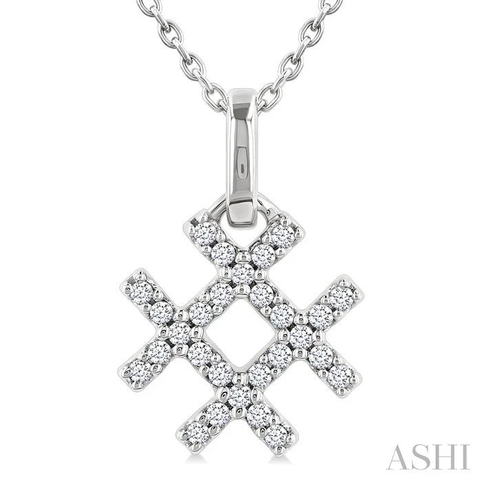Hashtag Petite Diamond Fashion Pendant