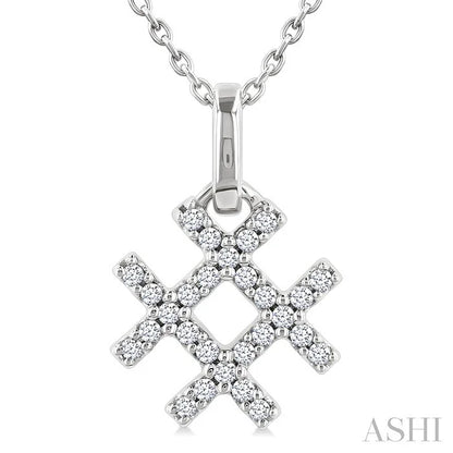 Hashtag Petite Diamond Fashion Pendant