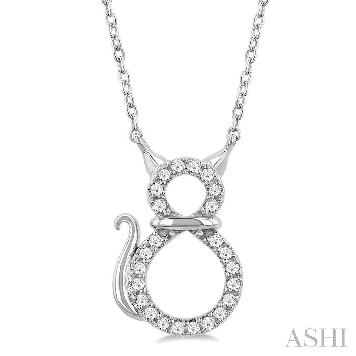 Cat Petite Diamond Fashion Pendant