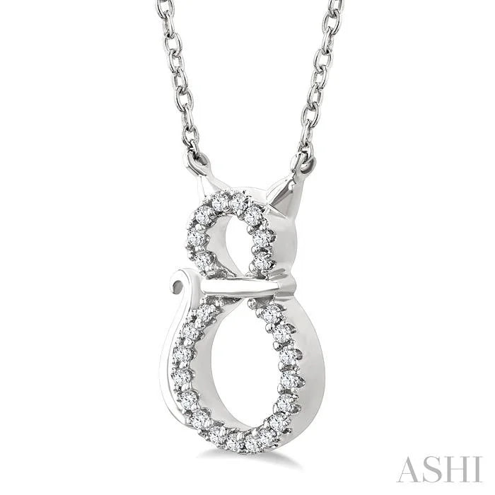 Cat Petite Diamond Fashion Pendant