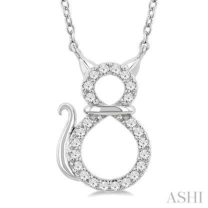 Cat Petite Diamond Fashion Pendant