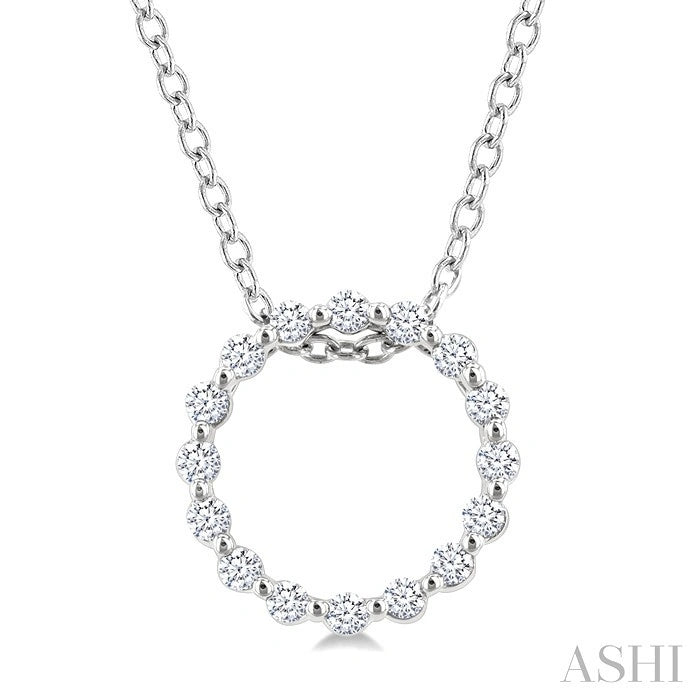 Petite Circle Diamond Fashion Pendant