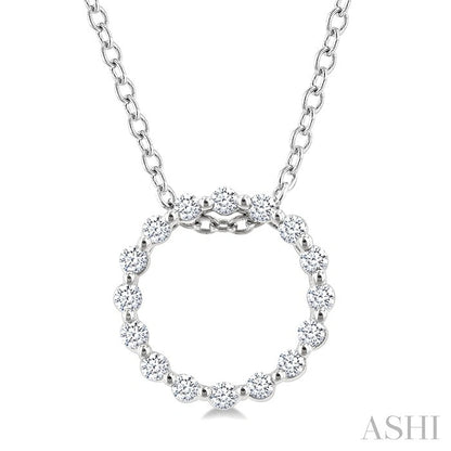 Petite Circle Diamond Fashion Pendant