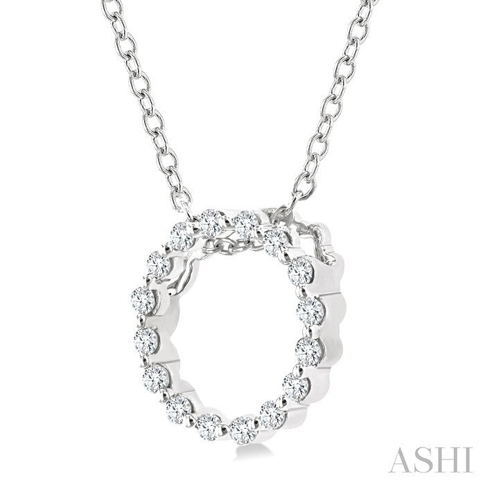 Petite Circle Diamond Fashion Pendant