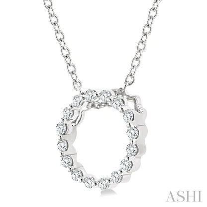 Petite Circle Diamond Fashion Pendant
