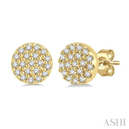 Disc Petite Diamond Fashion Earrings