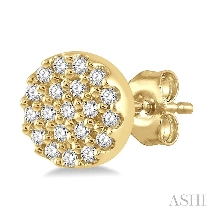 Disc Petite Diamond Fashion Earrings