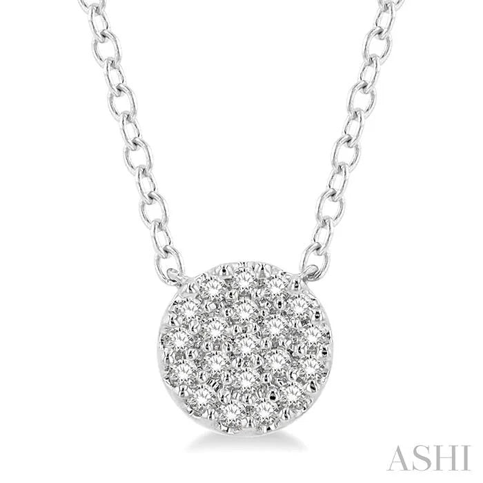 Disc Petite Diamond Fashion Pendant