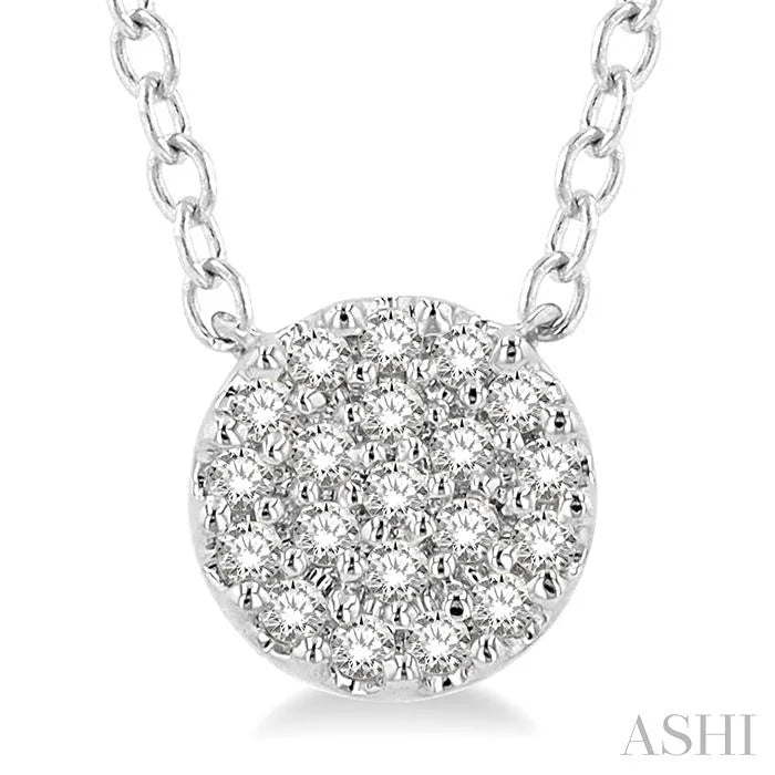 Disc Petite Diamond Fashion Pendant