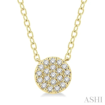 Disc Petite Diamond Fashion Pendant