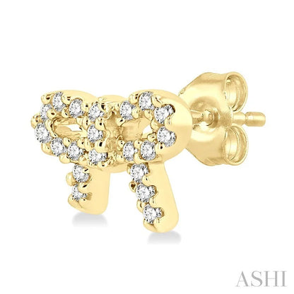 Bow Petite Diamond Fashion Earrings