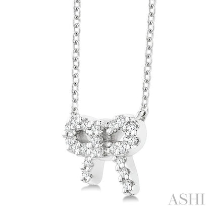 Bow Petite Diamond Fashion Pendant