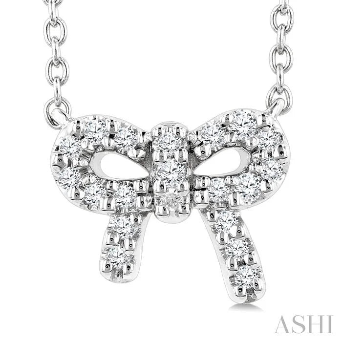 Bow Petite Diamond Fashion Pendant