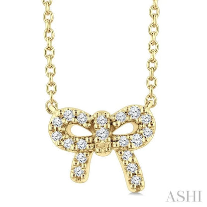 Bow Petite Diamond Fashion Pendant