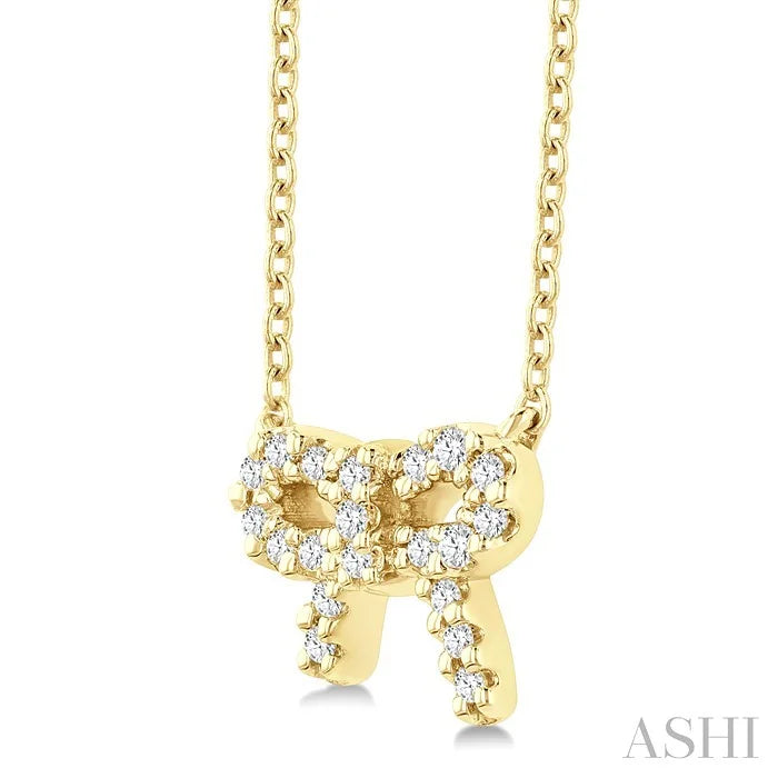 Bow Petite Diamond Fashion Pendant