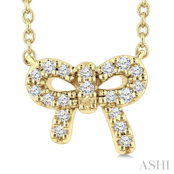 Bow Petite Diamond Fashion Pendant