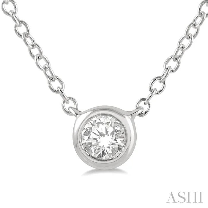 Bezel Set Petite Diamond Fashion Pendant