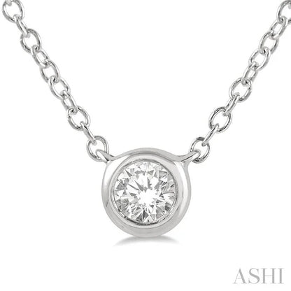 Bezel Set Petite Diamond Fashion Pendant