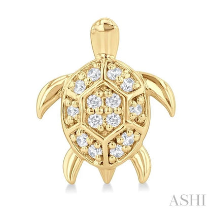 Turtle Petite Diamond Fashion Earrings