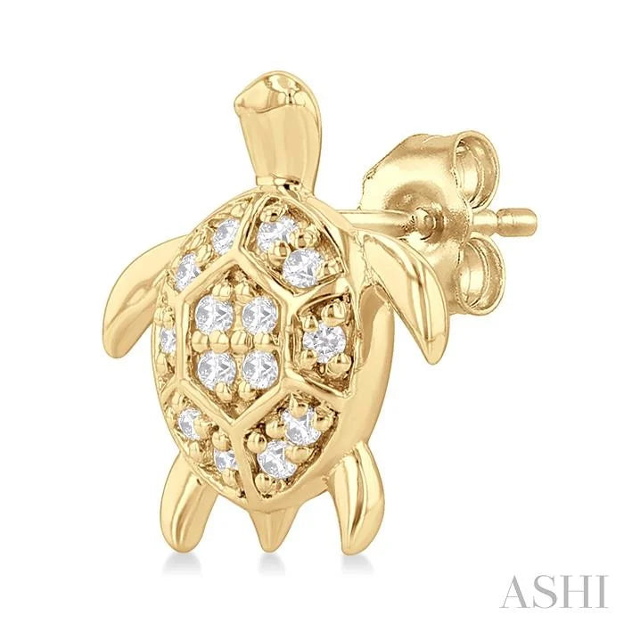 Turtle Petite Diamond Fashion Earrings
