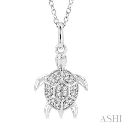 Turtle Petite Diamond Fashion Pendant