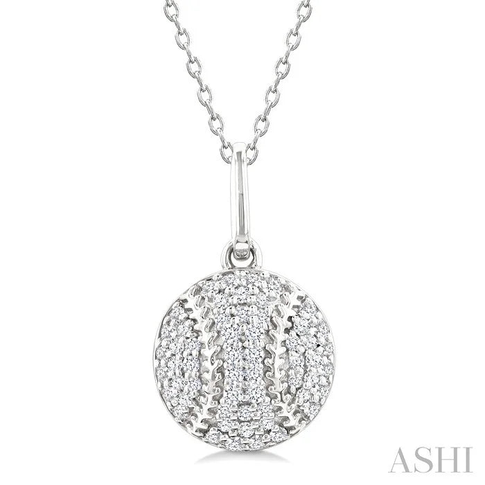 Baseball Petite Diamond Fashion Pendant