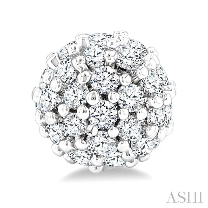 Disco Ball Petite Diamond Fashion Earrings