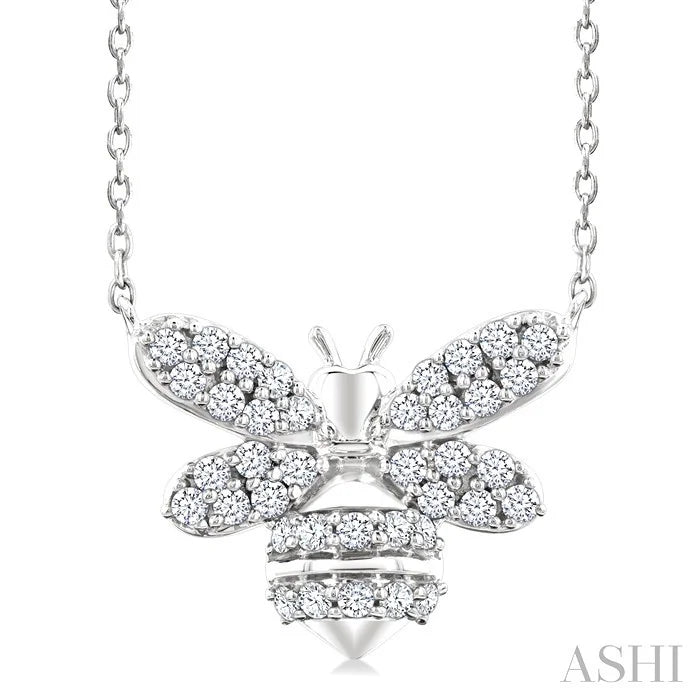 Bumble Bee Petite Diamond Fashion Pendant