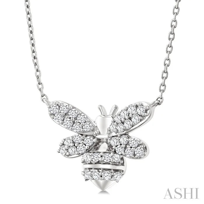 Bumble Bee Petite Diamond Fashion Pendant