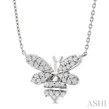 Bumble Bee Petite Diamond Fashion Pendant