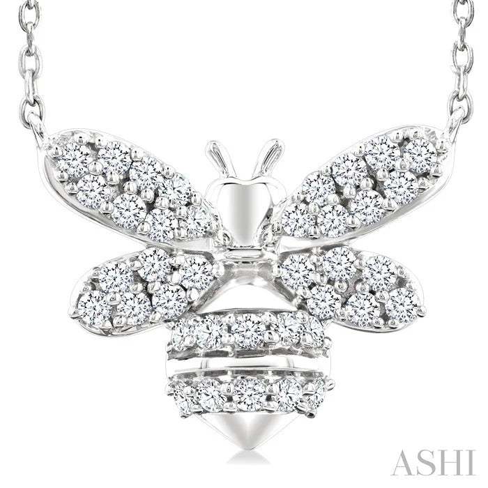 Bumble Bee Petite Diamond Fashion Pendant
