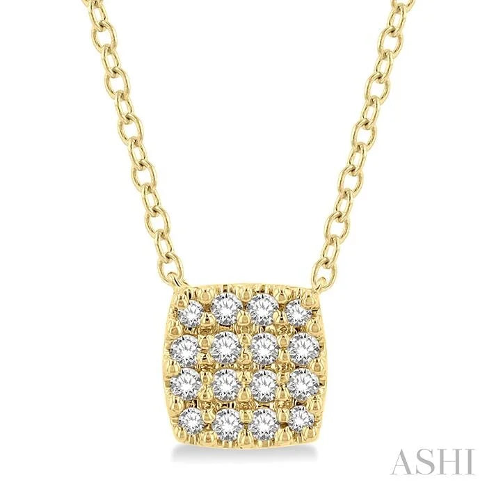 Cushion Shape Petite Diamond Fashion Pendant