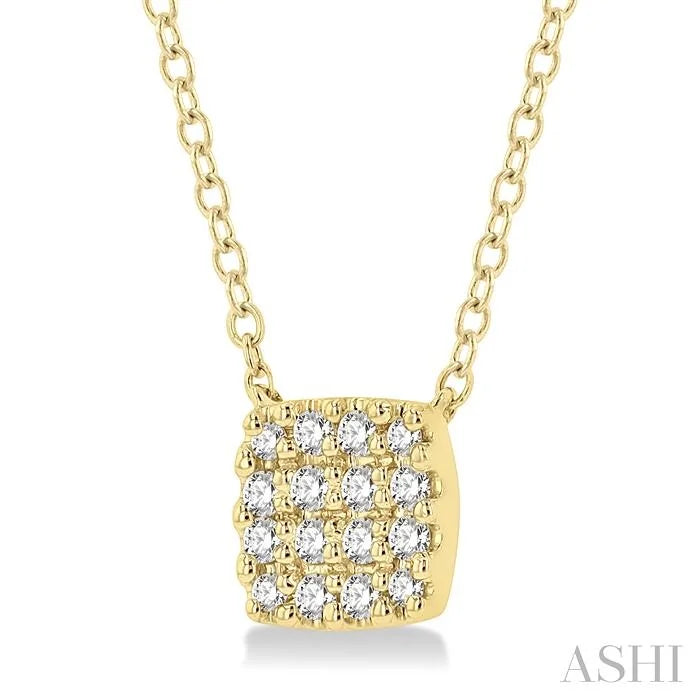 Cushion Shape Petite Diamond Fashion Pendant
