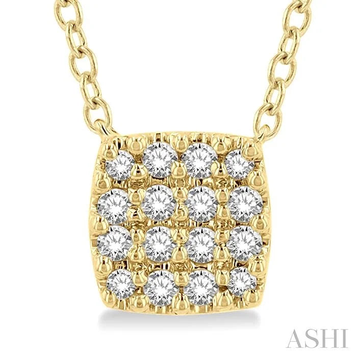 Cushion Shape Petite Diamond Fashion Pendant