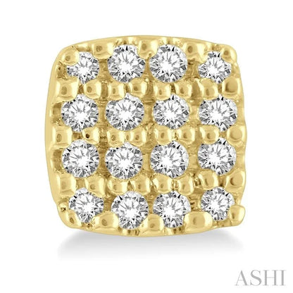 Cushion Shape Petite Diamond Fashion Earrings