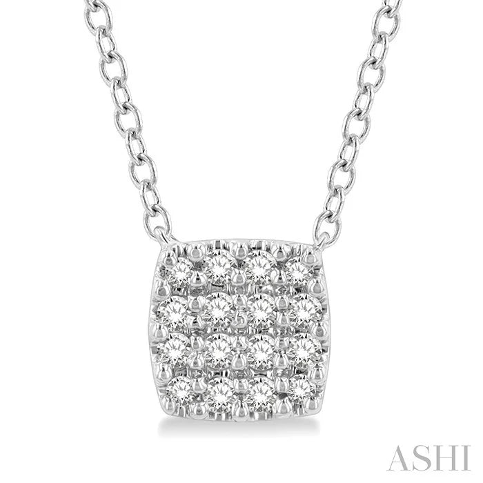 Cushion Shape Petite Diamond Fashion Pendant