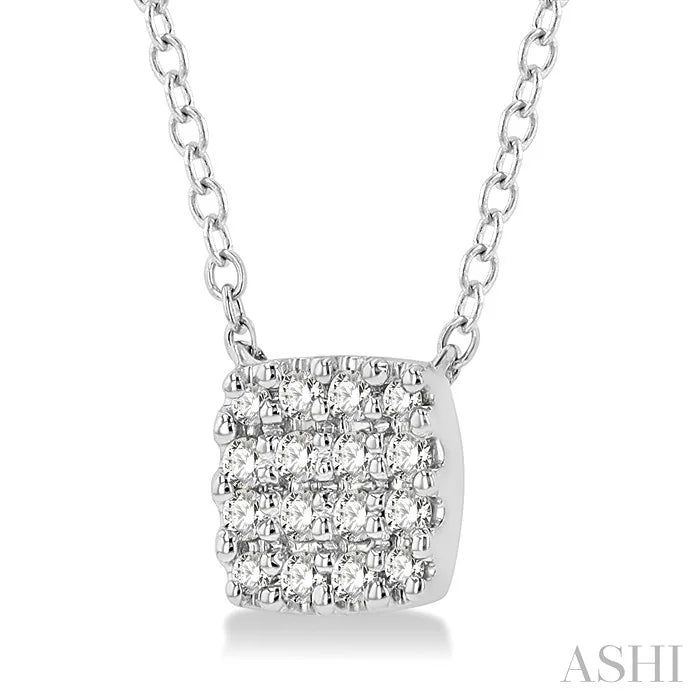 Cushion Shape Petite Diamond Fashion Pendant