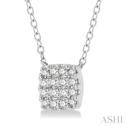 Cushion Shape Petite Diamond Fashion Pendant