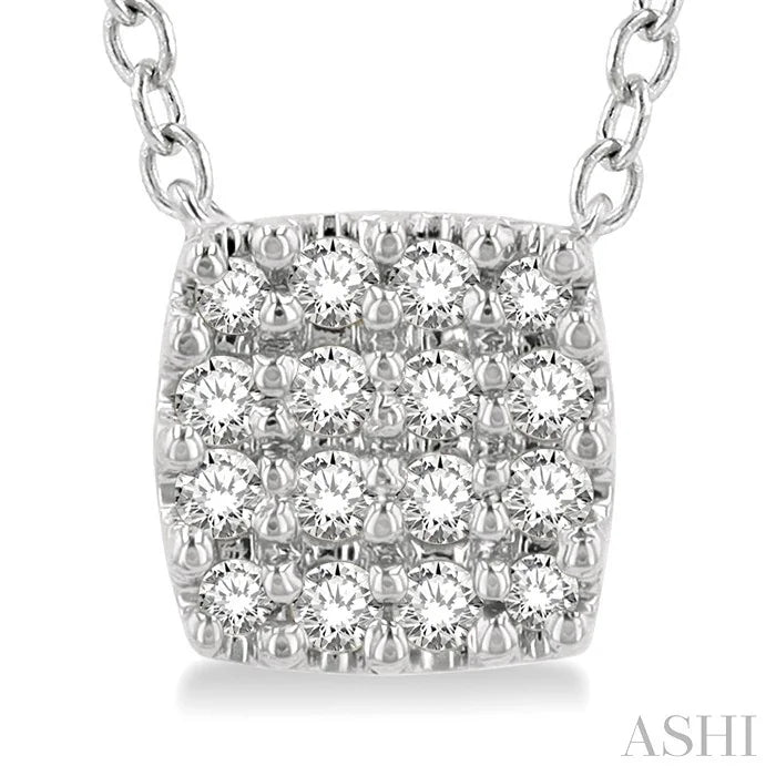 Cushion Shape Petite Diamond Fashion Pendant